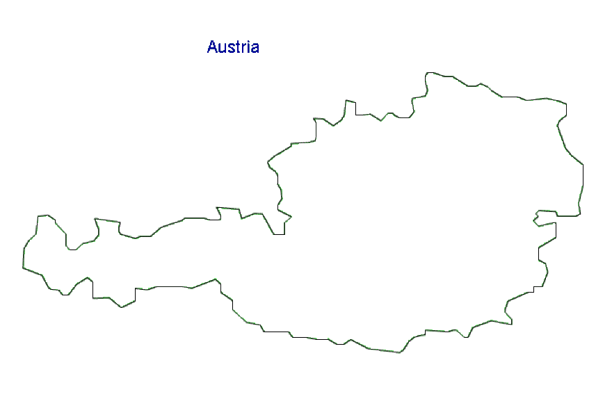 Austria Map Outline