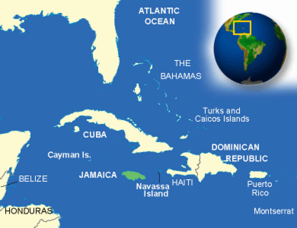 Jamaica Area Map