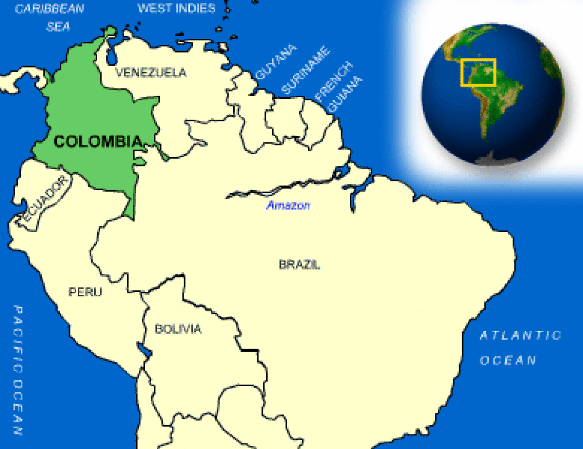 Is Cuba bigger than Colombia?