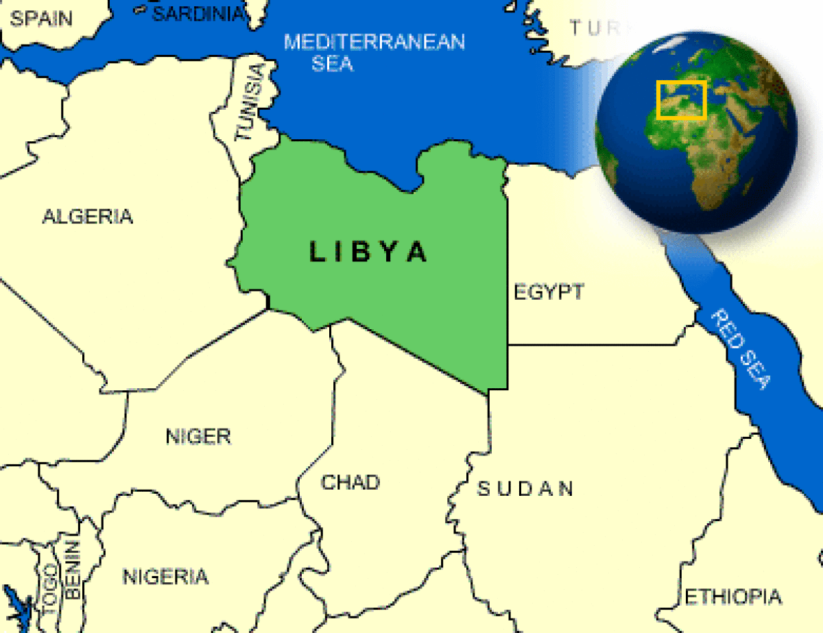 Map Of Libya And Surrounding Countries Cities And Towns Map