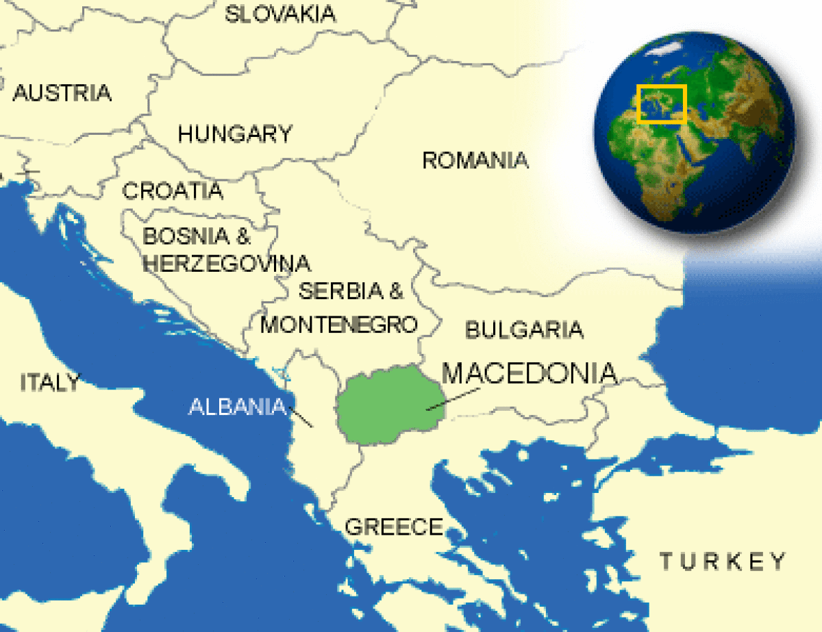 Macedonia north Macedonia Maps