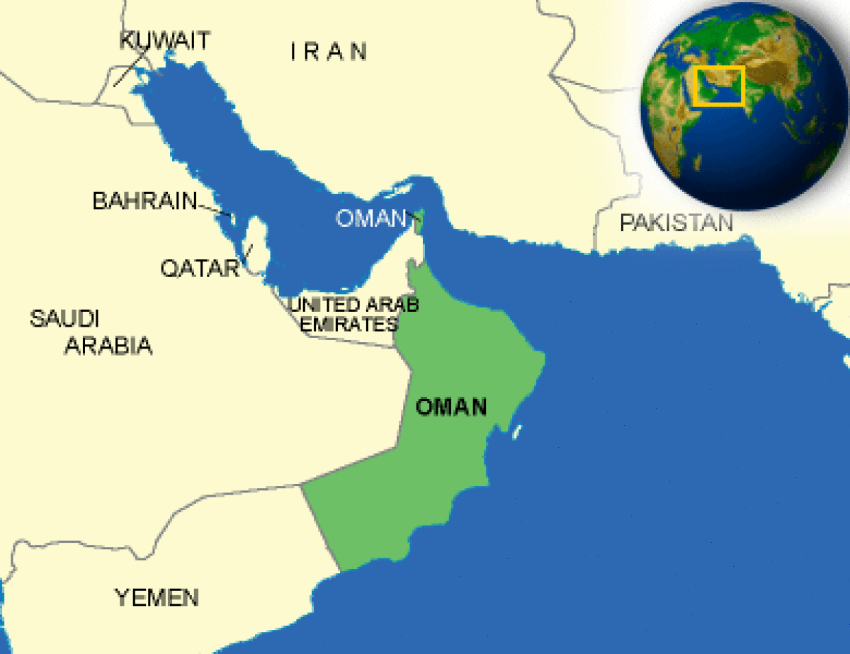 tourism map of oman