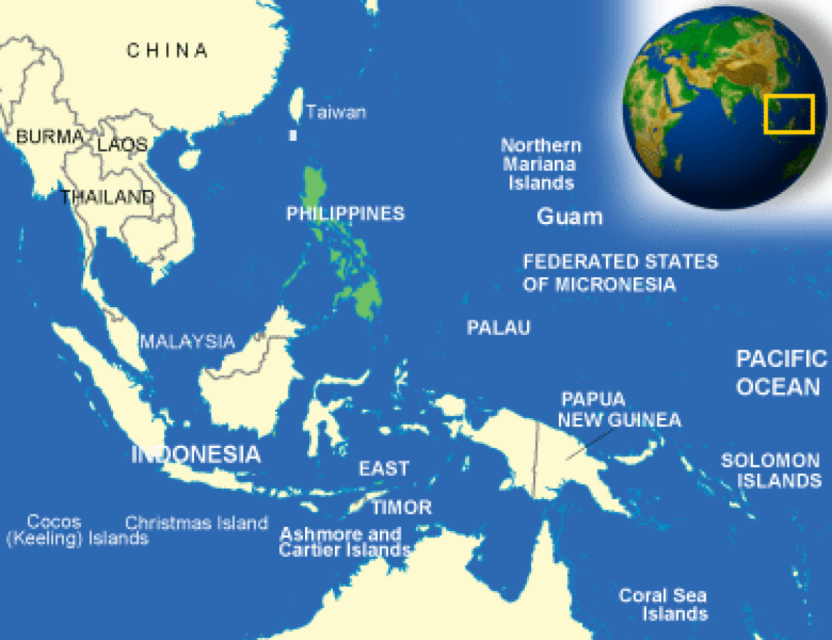 Map Of The Philippines In The World - United States Map