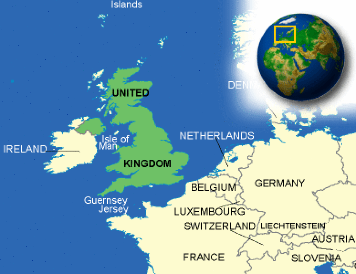 Kingdom united UK Map